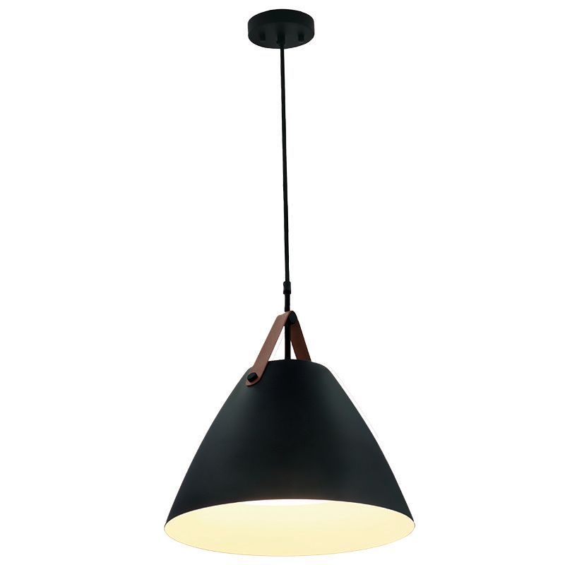 Westgate Mfg Nordic Design Pendant, 25W, CCT Selectable, CRI90, TRIAC Dimming, 120V, Black, LCFN-MCT5-BK
