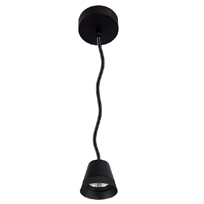 Westgate Mfg Cone Pendant, 6/9/12W, 30/40/50K, 6 Ft. Adjustable Cord, Black, LCFQ-MCT-BK
