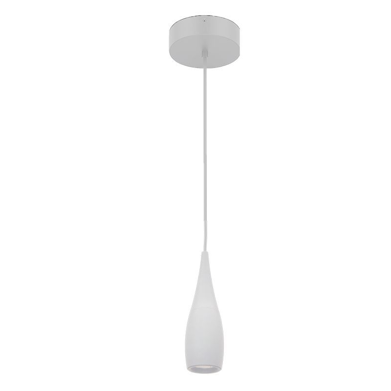 Westgate Mfg Wine Bottle Pendant Cylinder, 6/9/12W, CCT Selectable, TRIAC, 8 Ft. Cord, White, LCFW-MCTP-WH