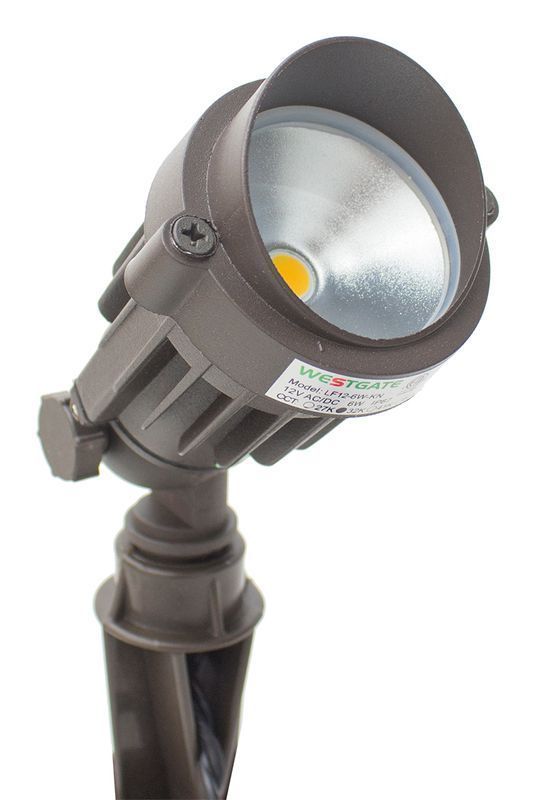 Westgate Mfg LED Garden Light, 6W, 3000K, 12V, Dark Bronze, LF12-6WW