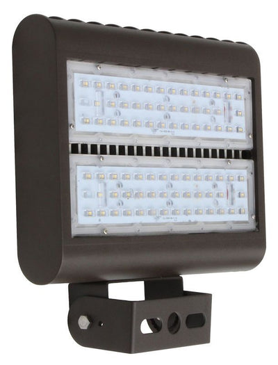 Westgate Mfg LF3 Slim LED Flood, 100W, 3000K, 0-10V Dimmable, Yoke, Dark Bronze, LF3-100WW-YK