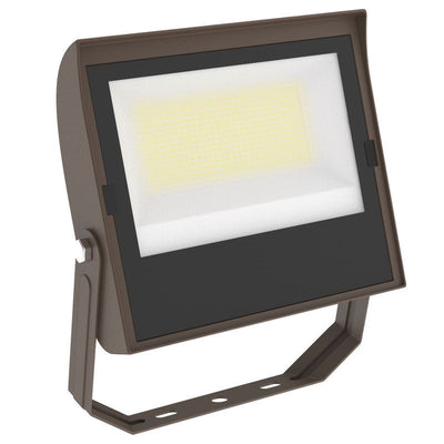 Westgate Mfg LFXE Builder Series Flood Light, 50/80/100W, CCT Selectable, 0-10V, U Bracket, Bronze, LFXE-MD-50-100W-MCTP-TR-P