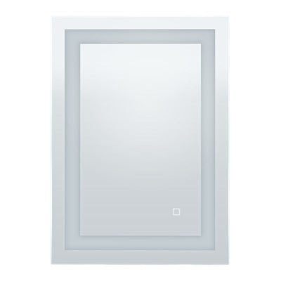 Westgate Mfg LED Mirror, 48W, CCT Selectable, CRI90, 120V, Stepless Dimming, 28 x 40 In., Anodised Aluminium, LMIR-18-2840-MCT-DF