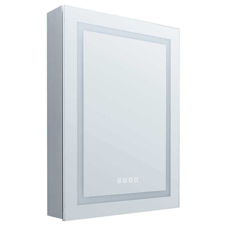 Westgate Mfg LED Medicine Cabinet, 35W, CCT Selectable, CRI90, 120V, Stepless Dimming, 24 x 32 In., Anodised Aluminium, LMIR-MC18-2432-MCT-DF