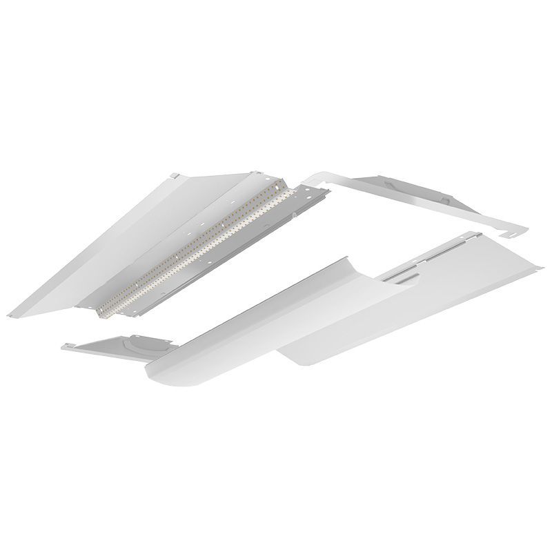 Westgate Mfg LED Door Frame Troffer Retrofit, 2X4, 50W, 4000K, 0-10V Dimmable, White, LRT-HL-2X4-50W-40K-D