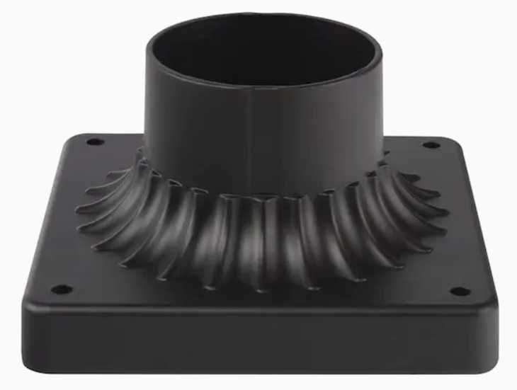 Westgate Mfg Decorative Pier Mount Base, Black, PML-BASE-BK