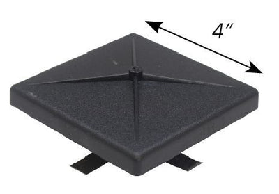 Westgate Mfg Pole Cap, 4 In. Polycarbonate, Bronze, PSS4C