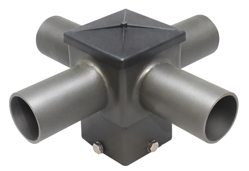 Westgate Mfg Square Quad Horizontal Tenon, 4 In., 90°, Bronze, PSS4Q90HTZ