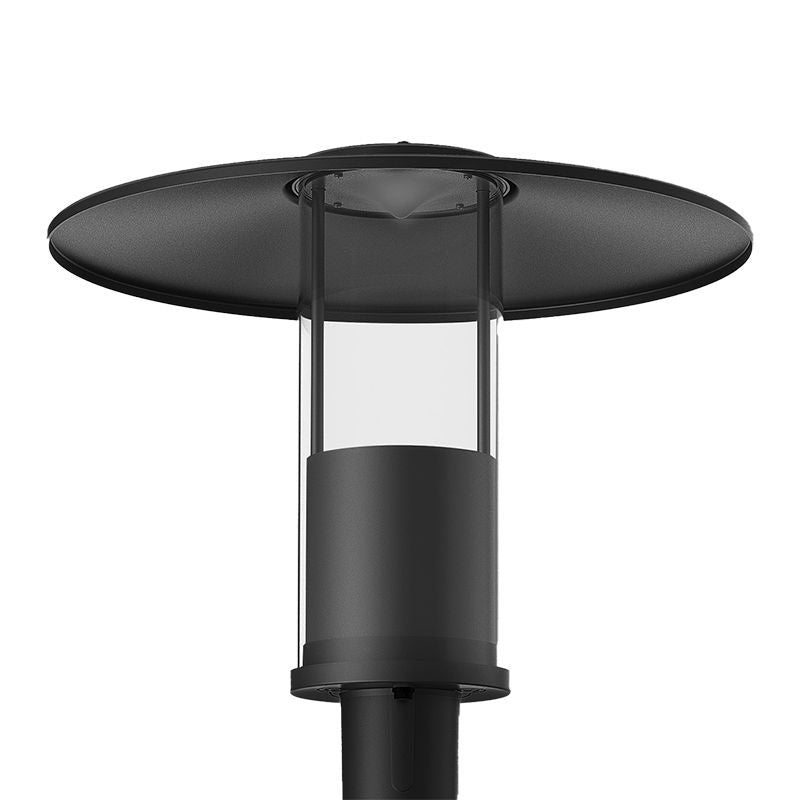 Westgate Mfg Top-Hat Garden Post-Top Light, 12/20/30/40W, CCT Selectable, 0-10V Dimming, Black, GPH-12-40W-MCTP-BK
