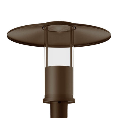 Westgate Mfg Top-Hat Garden Post-Top Light, 12/20/30/40W, CCT Selectable, 0-10V Dimming, Bronze, GPH-12-40W-MCTP-BR
