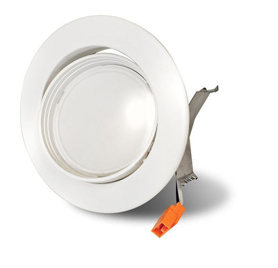 Westgate Mfg 4 In. Adjustable LED Downlight, 10W, 4100K, CRI90, Dimmable, White, RDL4-ADJ-41K