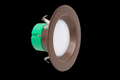 Westgate Mfg RDL4 Recessed Downlight Trim, 10W, 3000K, CRI90, Dimmable, Oil-Rubbed Bronze, RDL4-BF-30K-ORB