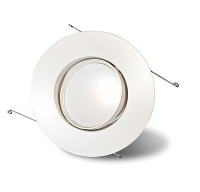 Westgate Mfg 6" Adjustable LED Downlight, 13W, 5000K, CRI90, Dimmable, White, RDL6-ADJ-50K