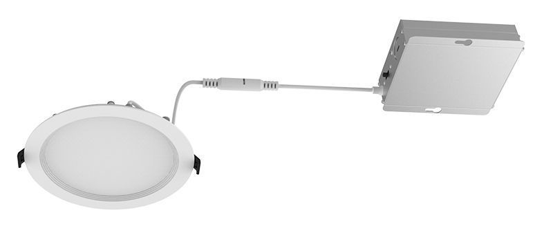 Westgate Mfg Round Slim Panel Light, 15W, 5000K, CRI90, 0-10V, 6 In., White, RSLC6-BF-50K