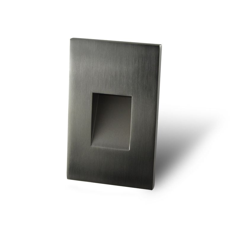 Westgate Single-Gang LED Step Light Engine For Vertical Trims Brushed Nickel, SLT-B-BN