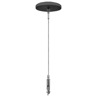 Westgate Mfg Mini Single Suspension Canopy Set, 6 Ft., 2 In. Canopy, Keyhole End, Black, SCL-CS1M-6FT-BK
