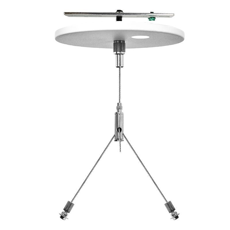 Westgate Mfg Suspension Canopy Set, 6 Ft., 1/16 In., Y Double Keyhole, Power Side, No Cord, White, SCL-CSY1P-6FT-NC