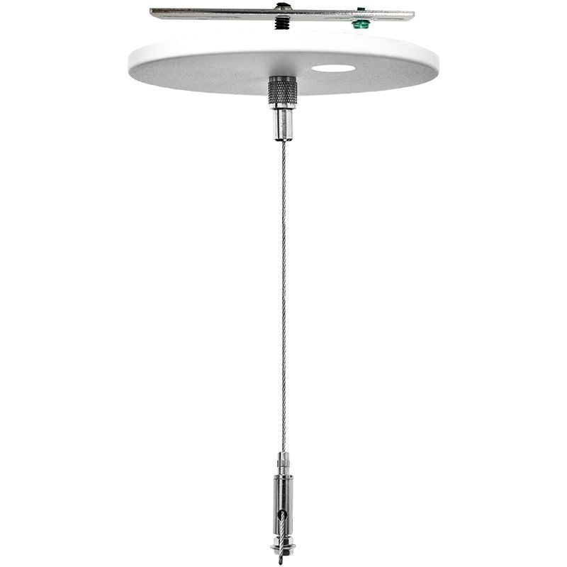 Westgate Mfg Suspension Canopy Set, 12 Ft., Keyhole End, Power Side, Without Cord, White, SCL-CS1P-12FT-NC