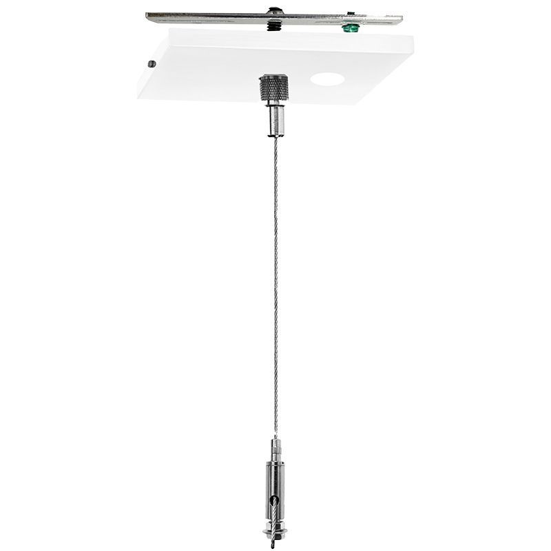 Westgate Mfg Single Square Suspension Canopy Set, 6 Ft., Keyhole End Connector, Power Side, Without Cord, SCL-CSQ1P-6FT-NC