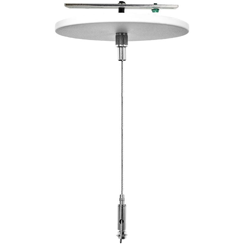 Westgate Mfg Single Suspension Canopy Set, 12 Ft., Keyhole End Connector, White, SCL-CS1-12FT