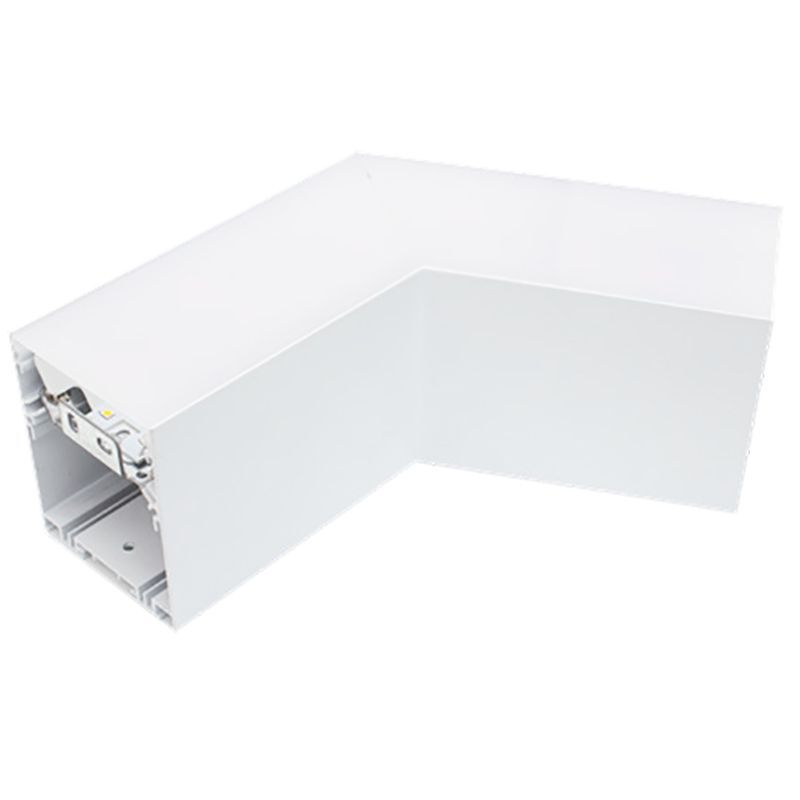Westgate Mfg SCX 120° Corner Section, CCT Selectable, 0-10V, IP54, White, SCX-C120-MCT4