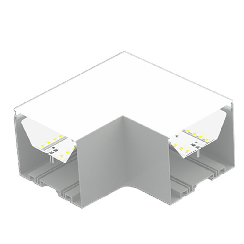 Westgate Mfg SCX4 Linear L Section, 4 In., CCT Selectable, 0-10V, White, SCX4-L-MCT4