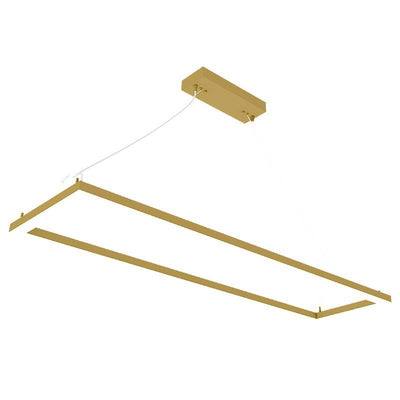 Westgate Mfg Suspended Frame Fixture 1×4, 40/50/60W, CCT Selectable, 0–10V Dimming, Golden, SFL-4FT-60W-MCTP-GD