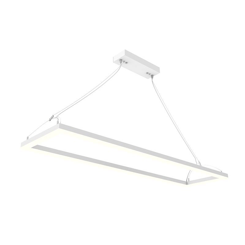 Westgate Mfg Suspended Frame Fixture 1×4, 40/50/60W, CCT Selectable, 0–10V Dimming, White, SFL-4FT-60W-MCTP