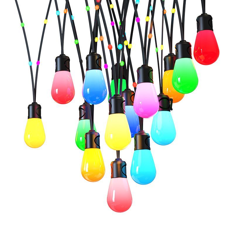 Westgate Mfg ST14 RGB String Light, 53 Ft., 15 Bulbs, Fairy Lights, Bluetooth App Control, STG-5315-RGB-BT