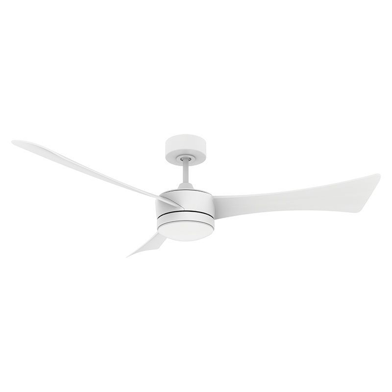 Westgate Mfg 52 In. DC Ceiling Fan with Light, 22W, CCT Selectable, CRI90, Remote, Matte White, WFL-DC-124-RC-3B-52-MCT5-WH-WH