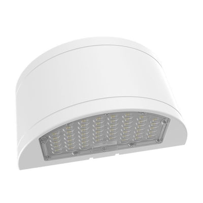 Westgate Mfg Half-Cylinder Wall Pack, 24/32/40W, CCT Selectable, 0-10V Dimming, Type III, White, WHCX-24-40W-MCTP-WH