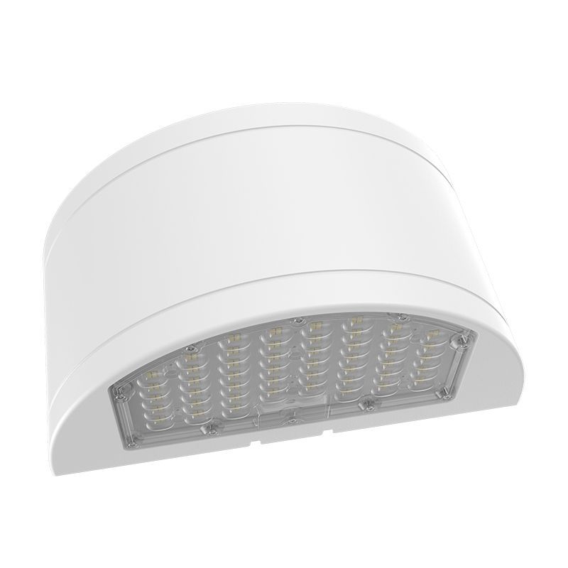 Westgate Mfg Half-Cylinder Wall Pack, 24/32/40W, CCT Selectable, 0-10V Dimming, Type III, White, WHCX-24-40W-MCTP-WH