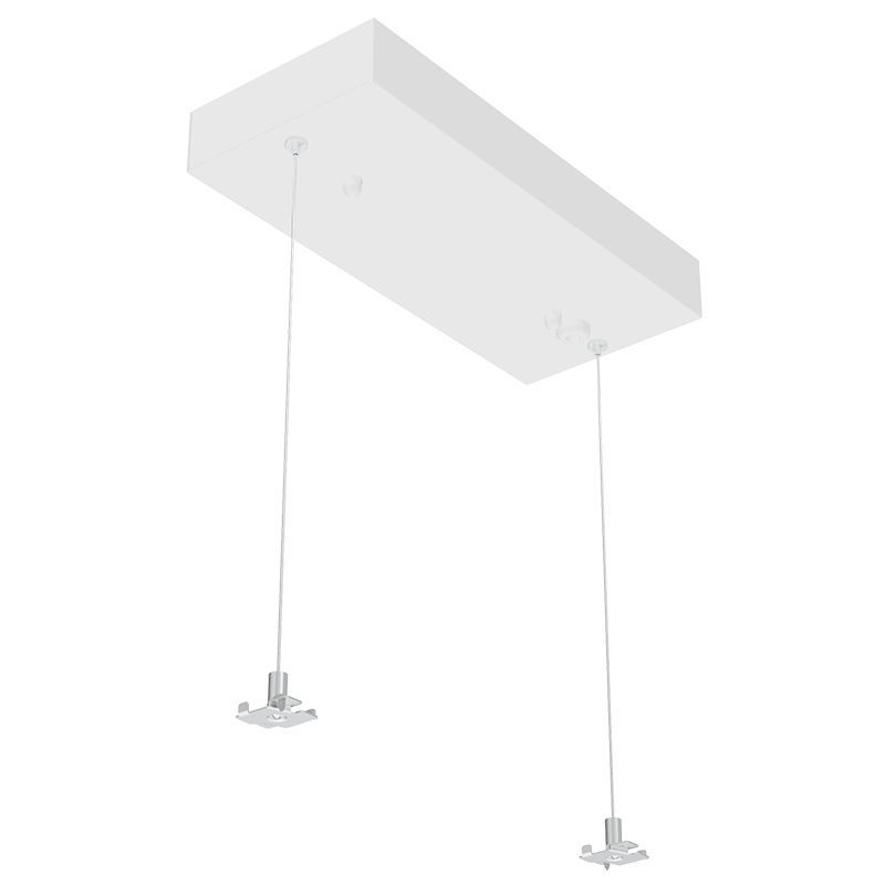 Westgate Mfg Suspension Canopy Rectangular, 12 Ft., Two Aircraft Cables, Up to 6 Ft. Fixtures, SCL-CSR-12FT