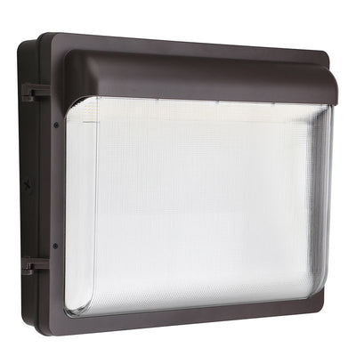 Westgate Mfg X-Gen Flat Glass Wall Pack, 80/100/120W, CCT Selectable, 0-10V, Photocell, Vandal-Resistant, Bronze, WPFX-LG-80-120W-MCTP-P