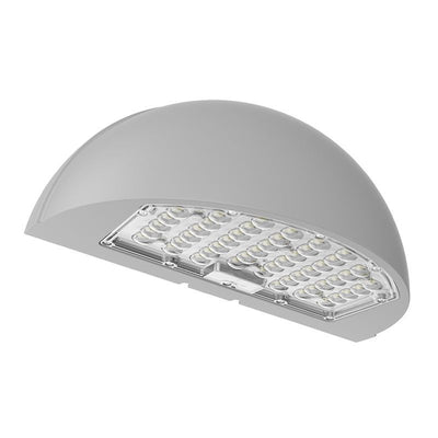 Westgate Mfg Half-Moon Wall Pack, 48/64/80W, CCT Selectable, 0-10V Dimming, Type III, Silver, WPMX-48-80W-MCTP-SIL