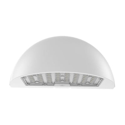 Westgate Mfg WPMX Half-Moon Wall Pack, 24/32/40W, CCT Selectable, Type III, 0-10V, White, WPMX-24-40W-MCTP-WH