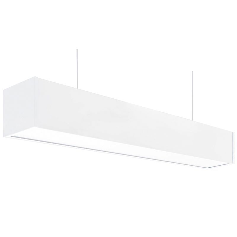 Westgate Mfg Suspended Commercial Light, 25W, 4000K, 0-10V Dimmable, 120-277V, 2 Ft., White, SCL-2FT-25W-40K-D