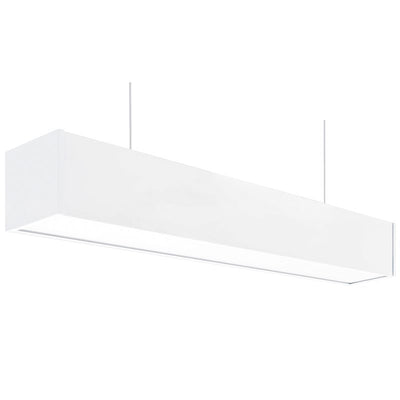 Westgate Mfg Suspended Commercial Light, 25W, 5000K, 0-10V Dimmable, 120-277V, 2 Ft., White, SCL-2FT-25W-50K-D
