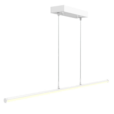 Westgate Mfg 8 Ft. Linear Tube Decorative Pendant, 40/50/60W, CCT Selectable, 0–10V Dimming, Sandy White, SDTL-8FT-40-60W-MCTP