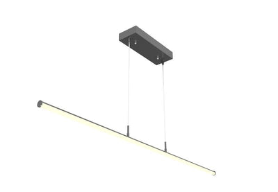Westgate Mfg 8 Ft. Linear Tube Decorative Pendant, 40/50/60W, CCT Selectable, 0–10V Dimming, Sandy Black, SDTL-8FT-40-60W-MCTP-BK