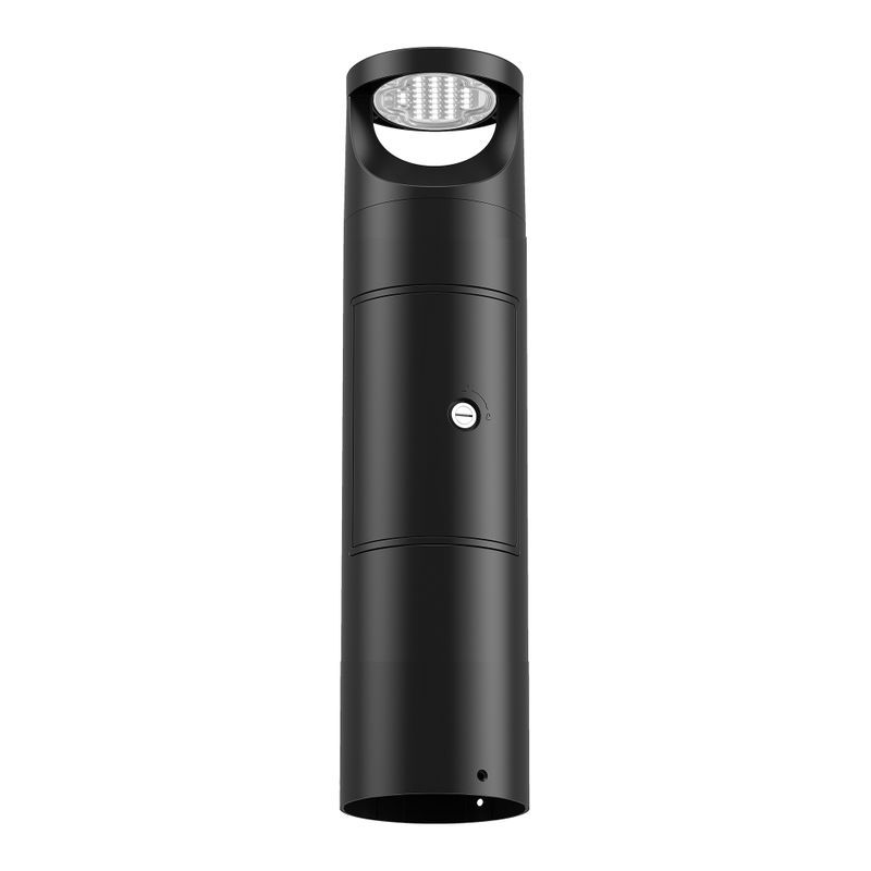 Westgate G4 Bollard Shaft with GFCI Outlet Compartment, 23 Inch, Black, BOL-G4-SHAFT-23-GFCI-BK