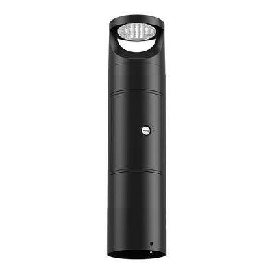 Westgate G4 Bollard Shaft with GFCI Outlet Compartment, 23 Inch, Black, BOL-G4-SHAFT-23-GFCI-BK