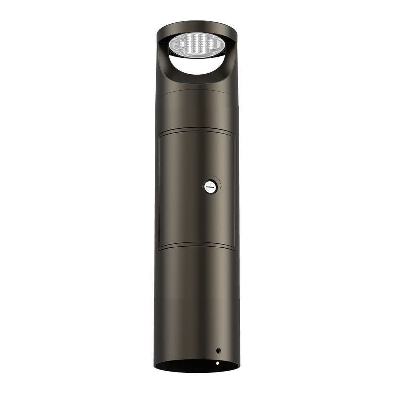 Westgate G4 Bollard Shaft with GFCI Outlet Compartment, 23 Inch, Bronze, BOL-G4-SHAFT-23-GFCI-BR