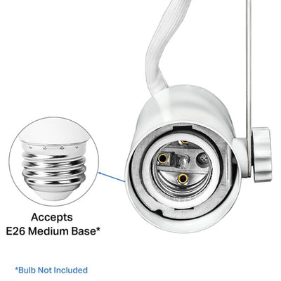 Westgate Mfg Modern PAR-Lamp Track Head, 3.5 In., White, TRE26-WH
