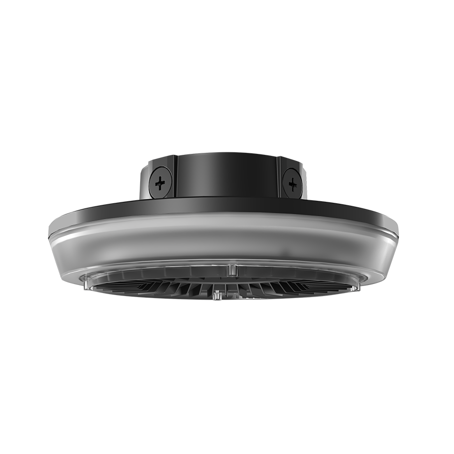 RAB Lighting Porto Garage Light, 55/42/30W, CCT Selectable, 480V, Field-Adjustable, Photocell, Bronze, PRT55R/480