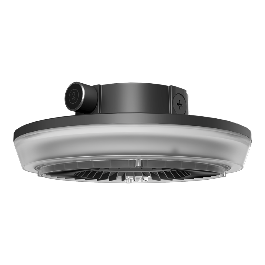 RAB Lighting Porto Garage Light, 55/42/30W, CCT Selectable, 480V, Field-Adjustable, Photocell, LightCloud, Bronze, PRT55R/480/LC