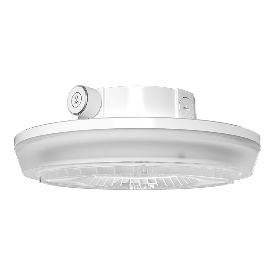 RAB Lighting PORTO, 55/42/30W, CCT Selectable, Photocell, LightCloud Control, Round, White, PRT55RW/LC