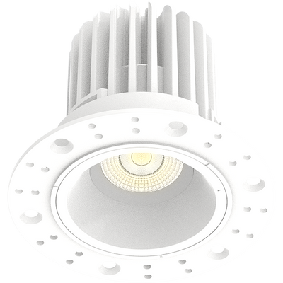 RAB Lighting 2" Recessed LED Downlight, 9W, CCT Selectable, 550 Lumens, 38° Beam Angle, Trimless 120V, White, R2TL
