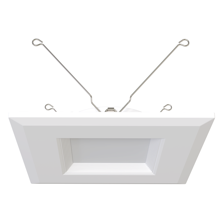 RAB Lighting R34S Retrofit Downlight, 6 In., 9W, CCT Selectable, CRI90, TRIAC/ELV, White, R34S-6B