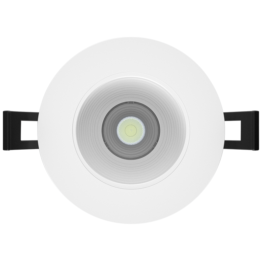RAB Lighting 3" 9 Watt Deep Regressed LED Downlight, Baffle, CCT Selectable, 120V, R3-9B